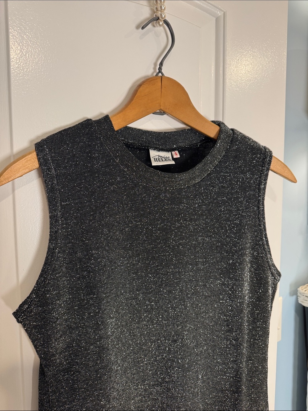 Vintage Miss Helen Sparkle Sleeveless Knit Tank